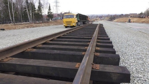 На Большом Казанском кольце началась укладка трамвайных путей