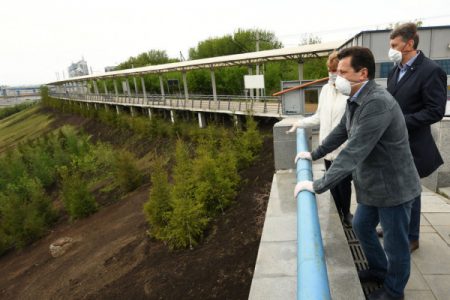 Ильсур Метшин проинспектировал «зеленую реконструкцию» склонов Аметьевской магистрали