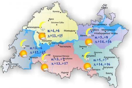 В Татарстане 16 мая ожидается дождь