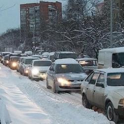 Пробки в Казани к 8 утра достигли 9 баллов