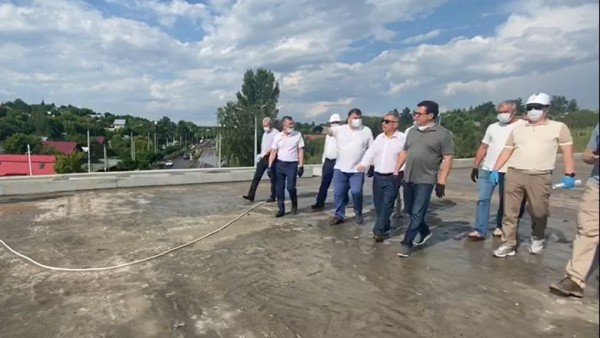Минниханов прошел по новому путепроводу Большого Казанского кольца