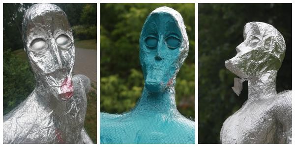 За серебряными гуманоидами, которые внезапно появились в Казани, скоро прилетит космический корабль