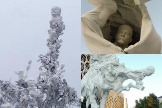 &laquo;Это сатанизм какой-то!&raquo;: Казань пребывает в культурном шоке от уличных чудовищ с головами Ленина и Сталина