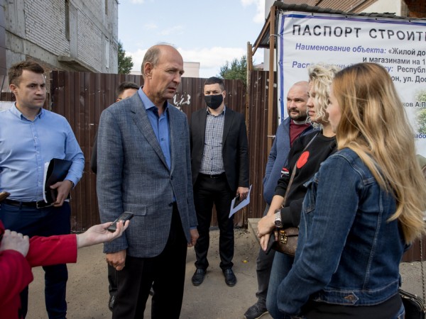А.Нигматзянов о &laquo;свеевском&raquo; долгострое на ул.Достоевского: &laquo;Уже виден свет в конце тоннеля&raquo;