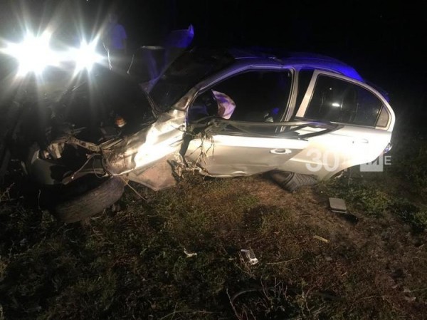 Иномарка вылетела с трассы в Татарстане, водитель в коме (ФОТО)