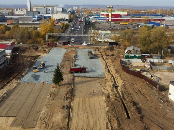 На Большом казанском кольце ведется монтаж пластиковых резервуаров ливневых очистных сооружений