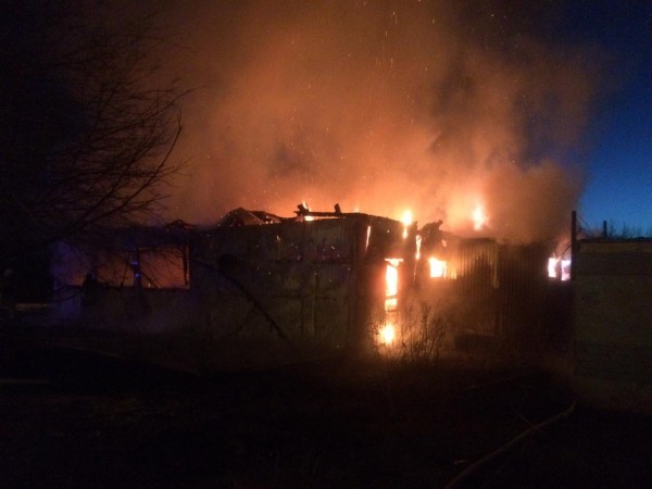 Ночью в Казани вспыхнуло кафе (ФОТО)