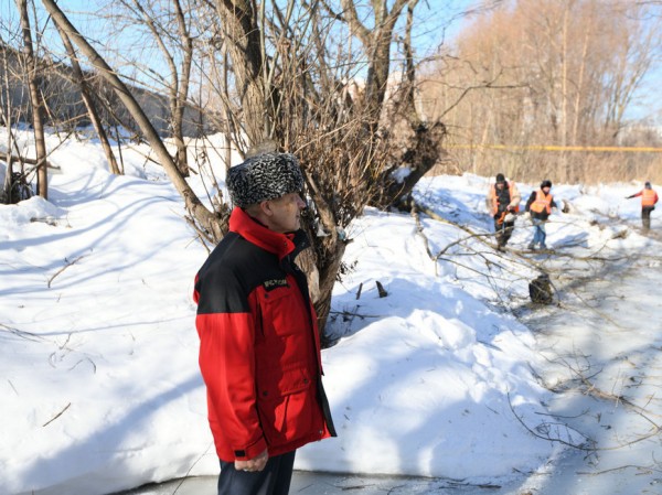 В Казани расчистили русло реки Ноксы для прохождения талых вод В Казани расчистили русло реки Ноксы для прохождения талых вод