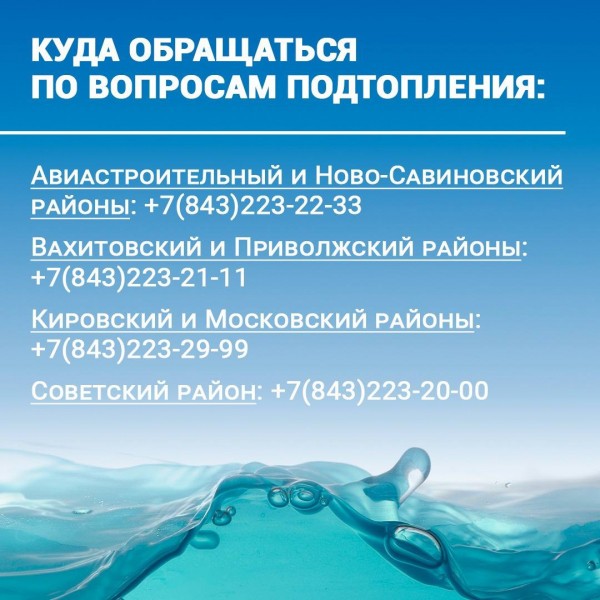 Куда обращаться, если вас затопило: паводковая памятка для Казани