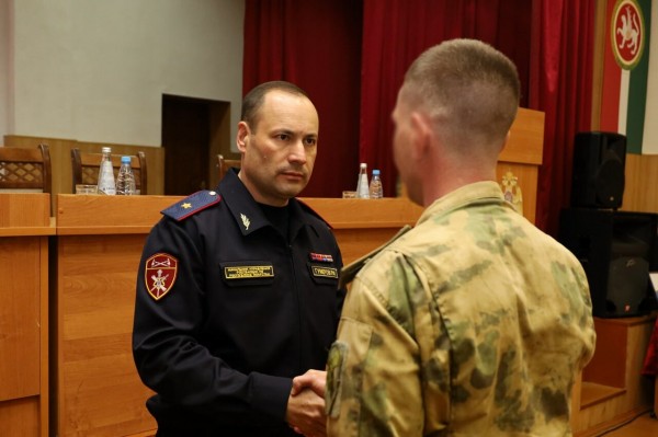 В Казань вернулись росгвардейцы, участвовавшие в спецоперации на Украине (ФОТО)