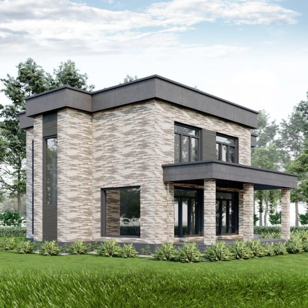 &laquo;Ханский М-318&raquo; &ndash; функциональный и уютный дом с современным дизайном экстерьера