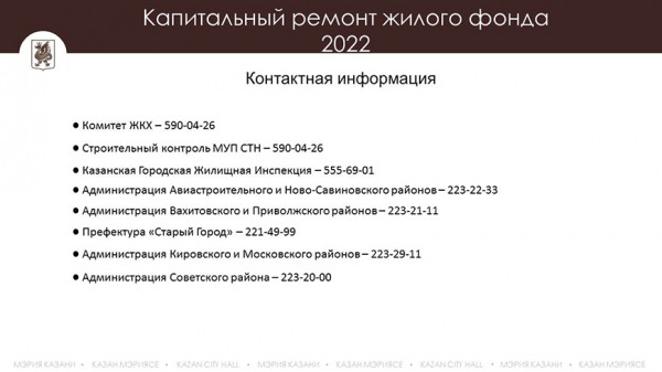 Капремонт многоквартирных домов в Казани выполнен на 25% Капремонт многоквартирных домов в Казани выполнен на 25%