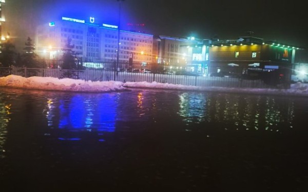 Улица Декабристов в Казани ушла под воду