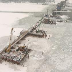 Новый мост через Волгу в Татарстане готов более чем наполовину Новый мост через Волгу в Татарстане готов более чем наполовину