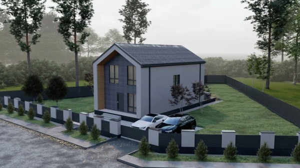 Проект &laquo;Матур&raquo; - современный двухэтажный дом в стиле барнхаус (ФОТО)