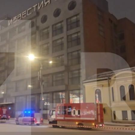 Видео: у здания &laquo;Известия холл&raquo; в Москве случился крупный пожар