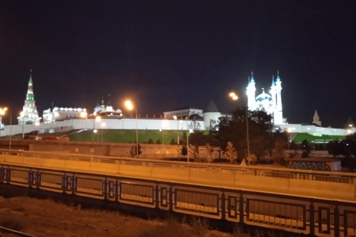 
        В Казани на проезжей части около Кремля гулял лысый мужчина в плаще    