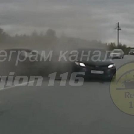 Момент смертельного ДТП на трассе в Лаишевском районе Татарстана попал на ВИДЕО