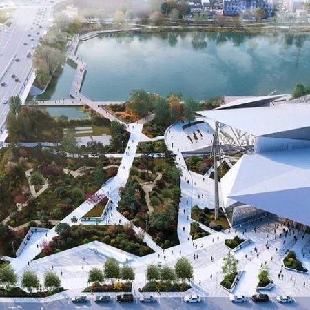 В Казани к 10 октября у нового здания театра Камала появится парк