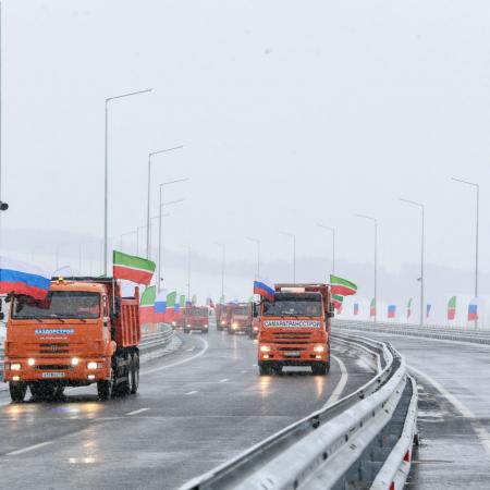 Сегодня в Татарстане открыли объездную трассу вокруг Нижнекамска и Набережных Челнов