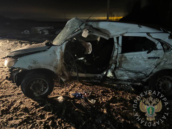 Два человека погибли в автомобильной аварии в Верхнеуслонском районе (ФОТО)