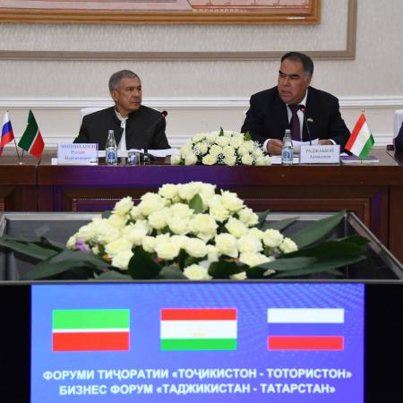 Марат Зяббаров встретился с руководством Согдийской области Таджикистана и принял участие в деловом форуме &laquo;Татарстан - Таджикистан&raquo;