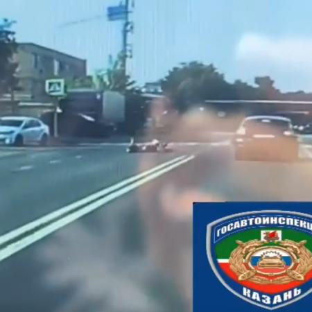 Подросток на питбайке в Казани сбил 17-летнего пешехода, пострадавший в тяжелом состоянии (ВИДЕО)