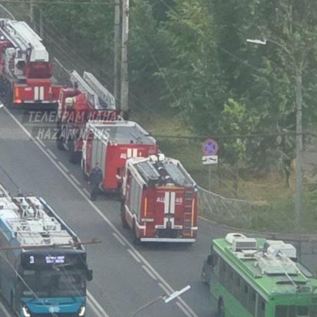 Из-за пожара из детского сада в Казани эвакуировали детей и персонал