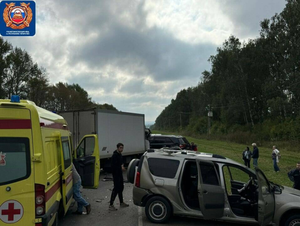 Ребенок пострадал после массового ДТП с грузовиком в Лаишевском районе РТ (ФОТО)